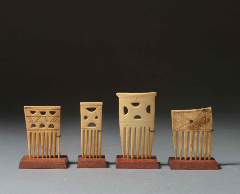 Peines o peinetas en miniatura - Cultura ashanti (Ghana)